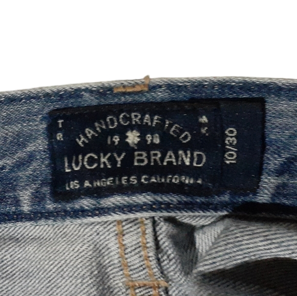 Lucky Brand Women's Size 10 The Cutoff Distressed Demim Jean Shorts - Picture 5 of 7